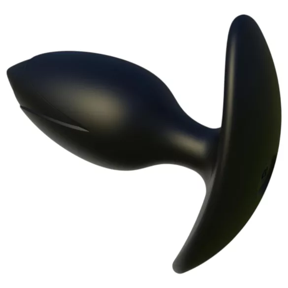 Kangvo - plug anale gonfiabile magnetico con sfera rotante (nero)
