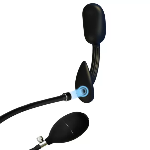 Kangvo - plug prostatico gonfiabile magnetico con rullo a sfera (nero)