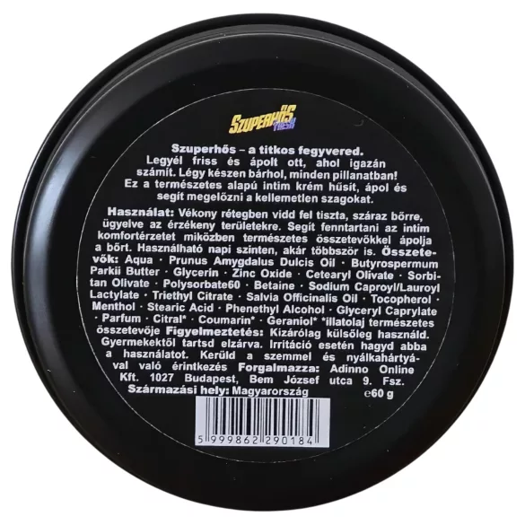 Supereroe Fresh - crema deodorante intima per uomini (60 g)