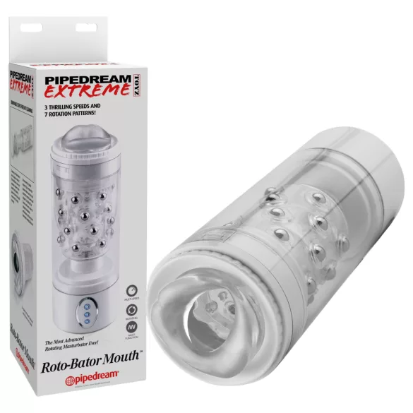 PDX - masturbatore bocca vibrante - bianco