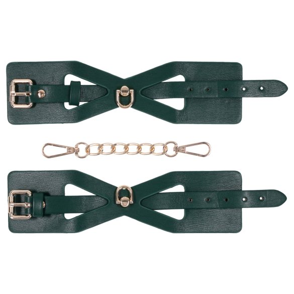 Sportsheets - manette bondage - metallo - verde