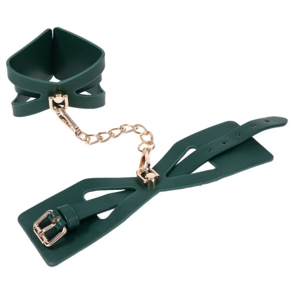 Sportsheets - manette bondage - metallo - verde