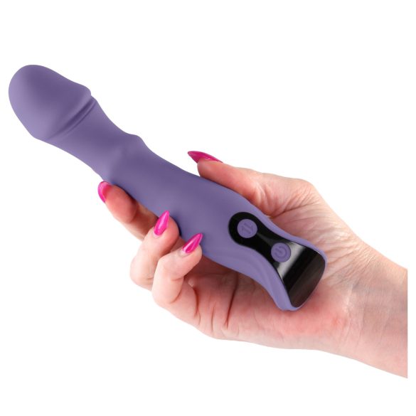 NS Novelties - vibratore rotante e spingente - silicone viola