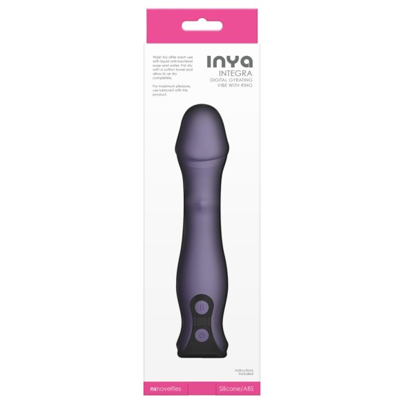 NS Novelties - vibratore rotante e spingente - silicone viola