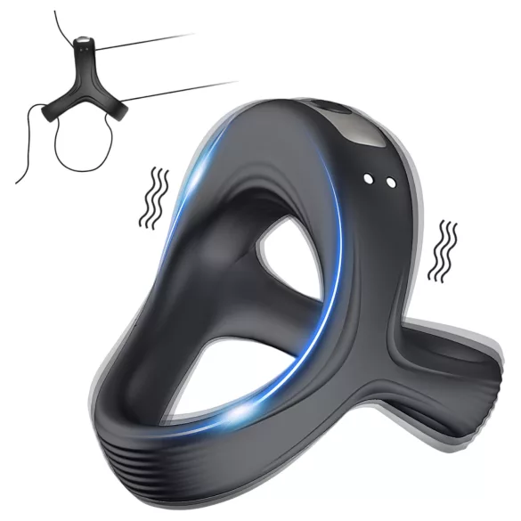 AlvUp - anello vibrante pene e testicoli - nero