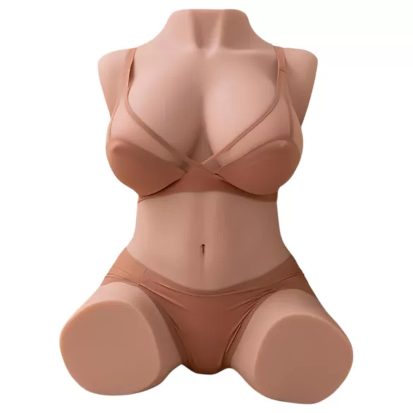 XISE Dania - masturbatore torso con funzione spinta - silicone color carne