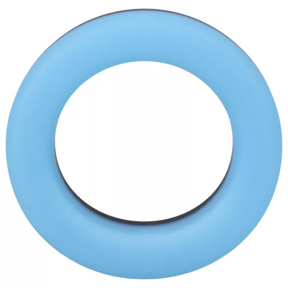 Doc Johnson The Big O - anello fallico luminoso - silicone blu