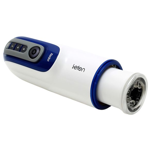 Leten SM390 - masturbatore maschile riscaldante con suono - bianco