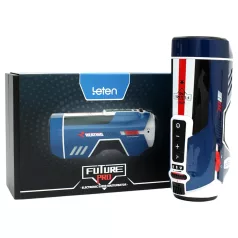   Leten SM Future Pro - masturbatore a spinta, a pressione e riscaldante (blu)