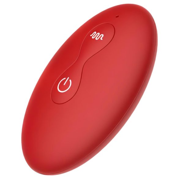 Rose Plug - vibratore anale wireless ricaricabile - rosso