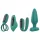 Sex HD - set vibratore 4 pezzi ricaricabile con telecomando - verde