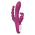 Sex HD Joker - vibratore ricaricabile impermeabile triplo - silicone viola