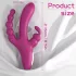 Sex HD Joker - vibratore ricaricabile impermeabile triplo - silicone viola