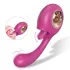 Sesso HD - vibratore leccatore e punto G (rosso)