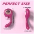 Sesso HD - vibratore leccatore e punto G (rosso)