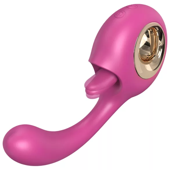 Sesso HD - vibratore leccatore e punto G (rosso)