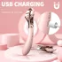 Sex HD - vibratore ricaricabile impermeabile e ruota stimolante - rosa