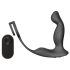 Sex HD Virgil - vibratore prostatico nero con anello per pene e testicoli