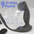 Sex HD Virgil - vibratore prostatico nero con anello per pene e testicoli
