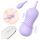 Sex HD Twist Egg - masturbatore vibrante a spinta - viola