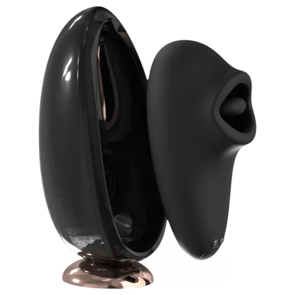 Sex HD Mirror - vibratore leccatore riscaldante - nero
