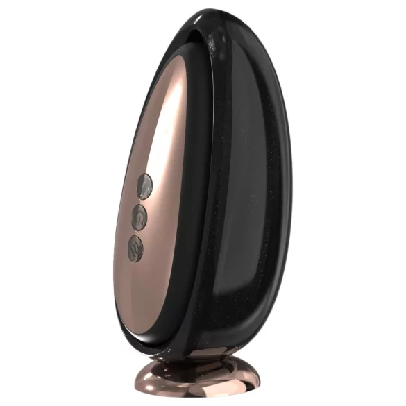 Sex HD Mirror - vibratore leccatore riscaldante - nero