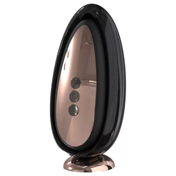 Sex HD Mirror - vibratore leccatore riscaldante - nero