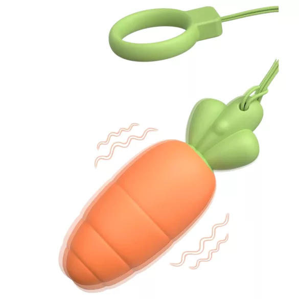 Sex HD Carrots - vibratore realistico a forma di carota - silicone arancione