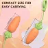 Sex HD Carrots - vibratore realistico a forma di carota - silicone arancione
