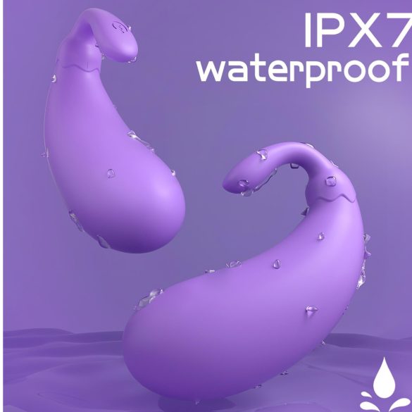 Sex HD - vibratore a forma di melanzana - uovo vibrante viola