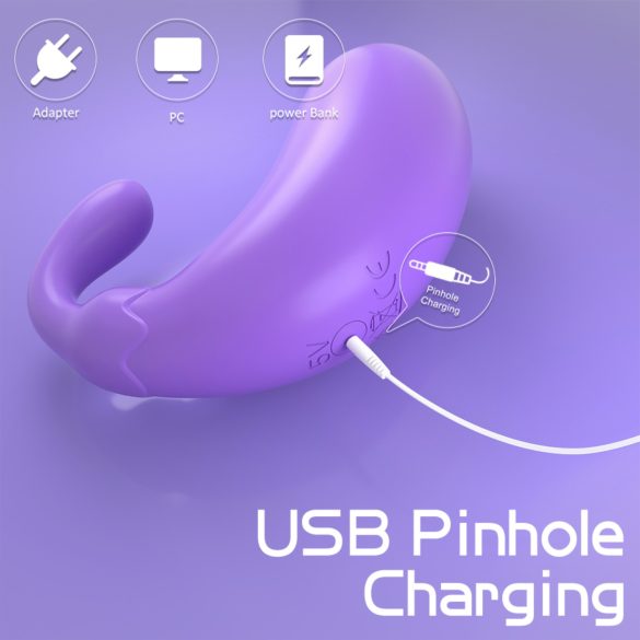 Sex HD - vibratore a forma di melanzana - uovo vibrante viola