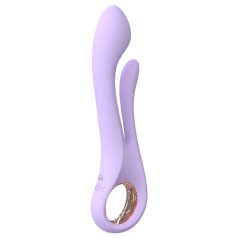  Sex HD Kaethe - vibratore con stimolatore clitorideo - silicone viola