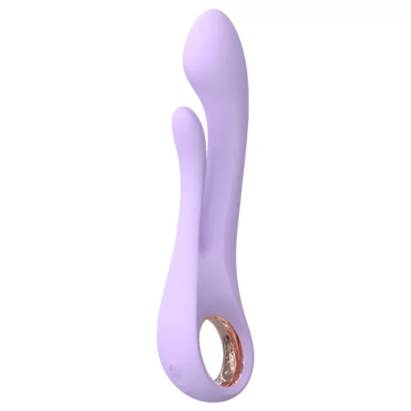 Sex HD Kaethe - vibratore con stimolatore clitorideo - silicone viola