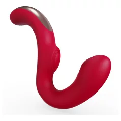   SEX HD Genie - vibratore punto G e clitoride - silicone rosso