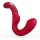 SEX HD Genie - vibratore punto G e clitoride - silicone rosso