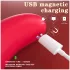 SEX HD Genie - vibratore punto G e clitoride - silicone rosso