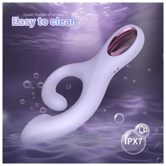 Sex HD - vibratore per punto G con braccio per il clitoride (viola)