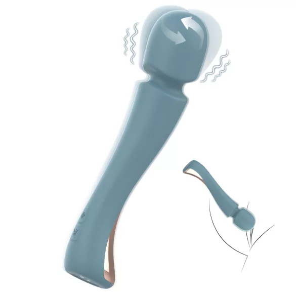 SEX HD Dancer - vibratore massaggiante - silicone turchese