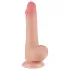 Sliding-Skin - dildo a doppio strato con ventosa - 19,5 cm (color carne)
