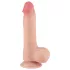 Lovetoy - dildo realistico con testicoli a doppio strato - 20 cm - color carne