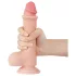 Lovetoy - dildo realistico con testicoli a doppio strato - 20 cm - color carne