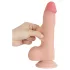 Lovetoy - dildo realistico con testicoli a doppio strato - 20 cm - color carne