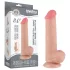 Lovetoy - dildo realistico con testicoli - doppio strato 20,8cm naturale