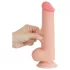 Lovetoy - dildo realistico con testicoli - doppio strato 20,8cm naturale