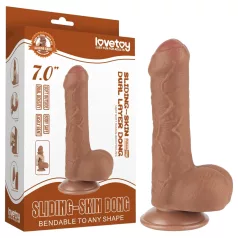 Lovetoy - dildo realistico con testicoli a doppio strato