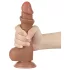 Lovetoy - dildo realistico con testicoli - doppio strato 19,5 cm - color carne