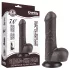 Lovetoy - dildo realistico con testicoli - doppio strato 18,3cm marrone