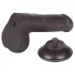 Lovetoy - dildo realistico con testicoli - doppio strato 18,3cm marrone