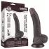 Lovetoy - dildo realistico doppio strato con ventosa - 19,5 cm marrone