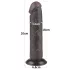 Lovetoy Sliding-Skin - dildo realistico doppio strato con ventosa 20cm marrone